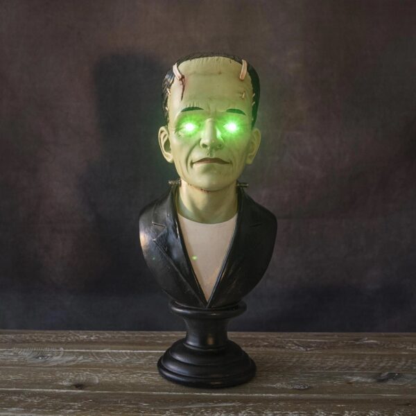 Frankenstein Bust with LED Eyes - Image 4