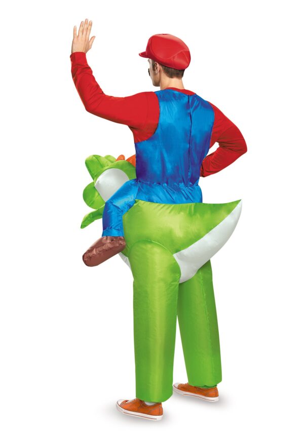 Mario Riding Yoshi Adult Costume - Image 2