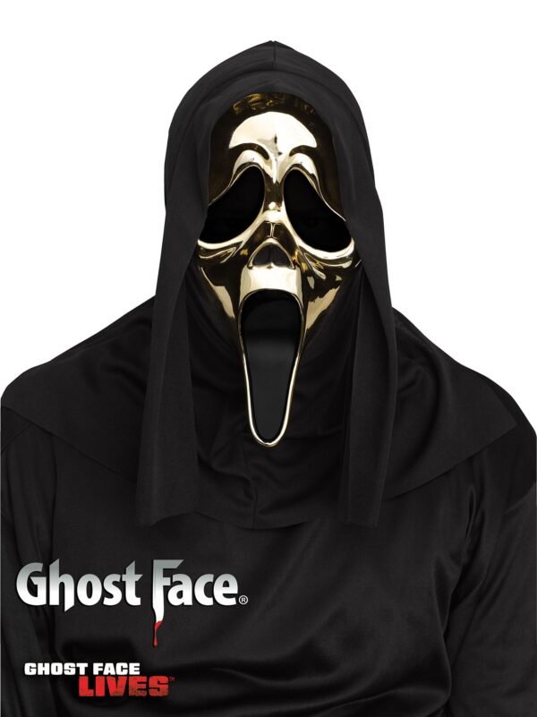 GhostFace Golden Metallic Mask