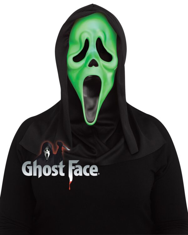 Fluorescent GhostFace Mask - Acid Green - Hot Pink - Orange - Image 2