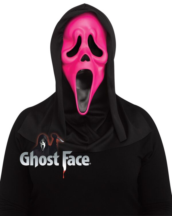 Fluorescent GhostFace Mask - Acid Green - Hot Pink - Orange - Image 3