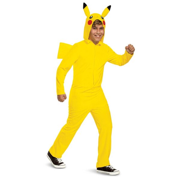 Pikachu Hooded Jumpsuit Classic Kids Costume Pokemon