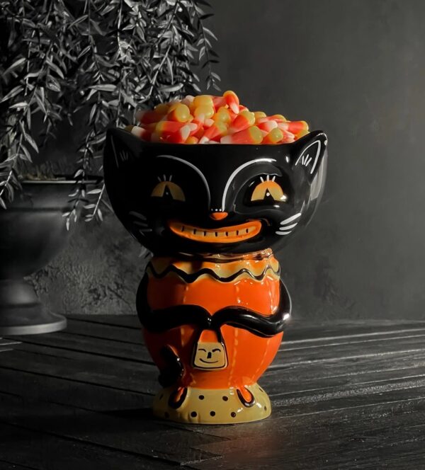 Black Cat Candy Bowl