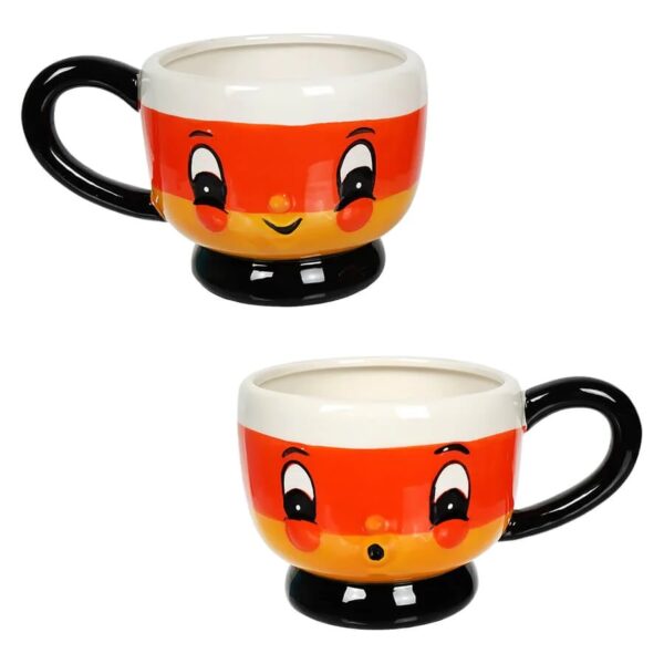Johanna Parker Candy Corn Mugs Set of 2