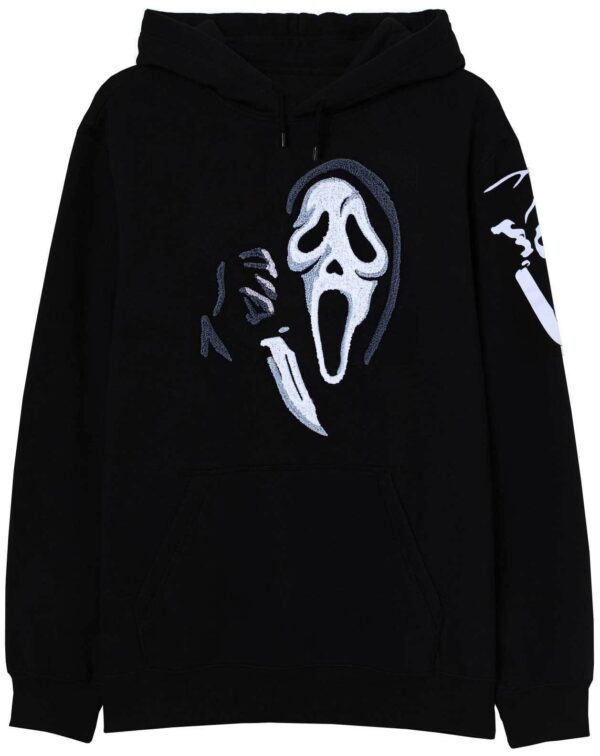 GhostFace Hoodie with Chenille Patch