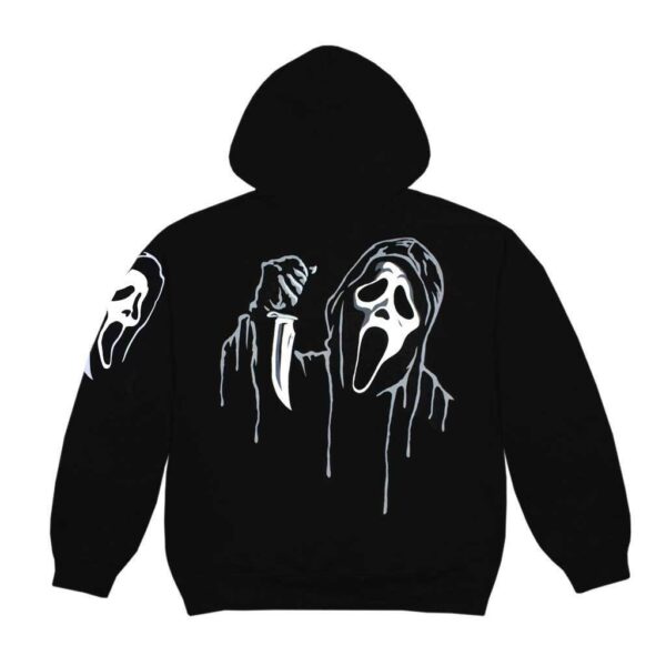 GhostFace Hoodie with Chenille Patch - Image 2