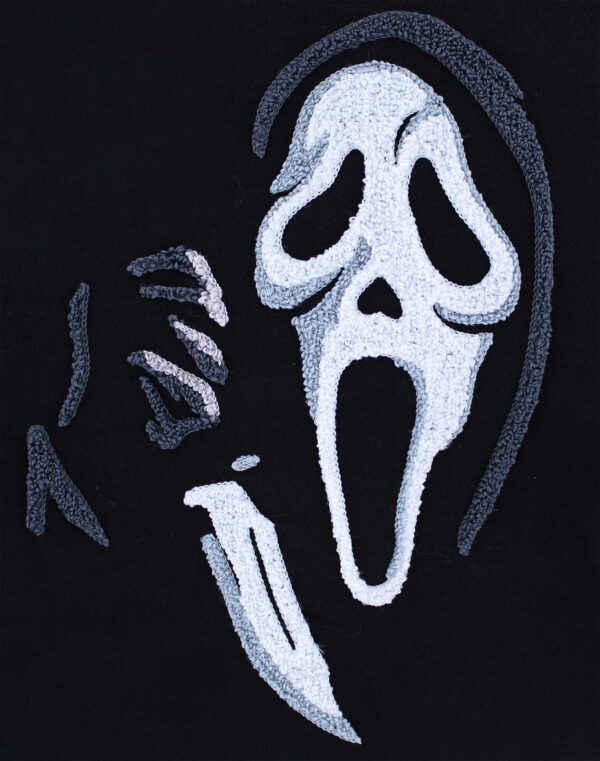 GhostFace Hoodie with Chenille Patch - Image 3