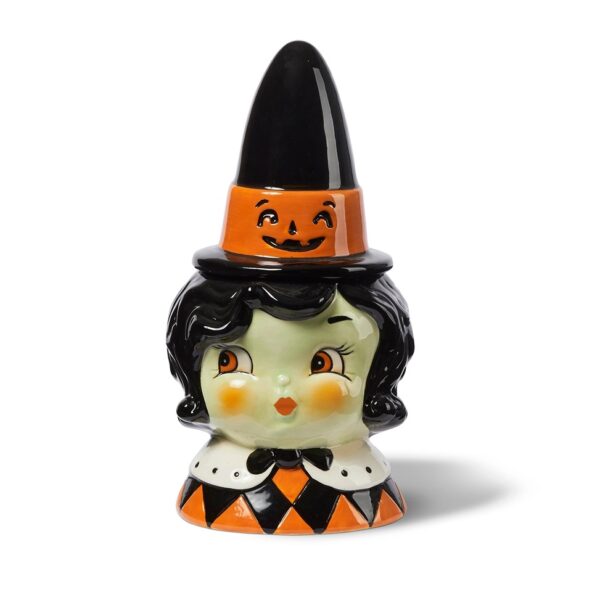 Carnival Cottage Witch Canister - Black Haired Witch - Johanna Parker