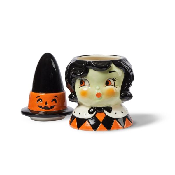 Carnival Cottage Witch Canister - Black Haired Witch - Johanna Parker - Image 2