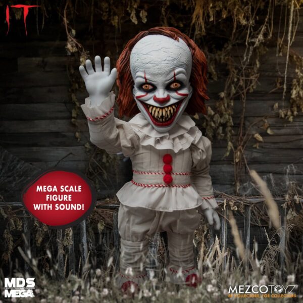 IT: Talking Sinister Pennywise MDS Mega Scale 15-Inch Doll - Image 2