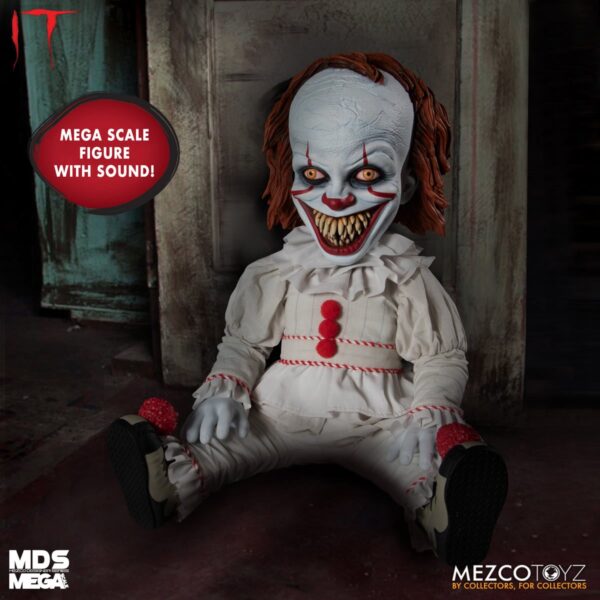 IT: Talking Sinister Pennywise MDS Mega Scale 15-Inch Doll - Image 3