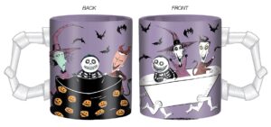 Nightmare Before Christmas Lock, Shock and Barrel 20oz Mug with Sculpted Handle