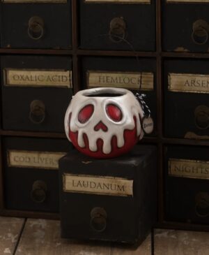 Small Red Apple With White Poison Bucket