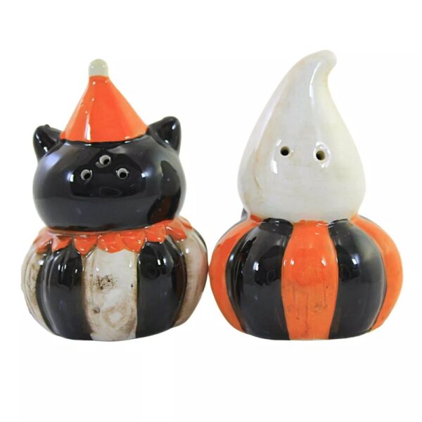 Ghost and Cat Salt and Pepper Shaker Set - Image 2