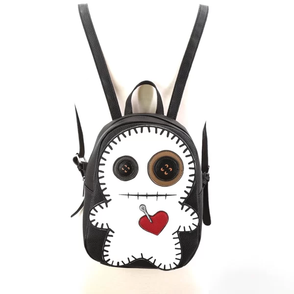 White Voodoo Doll Mini Backpack - Image 3