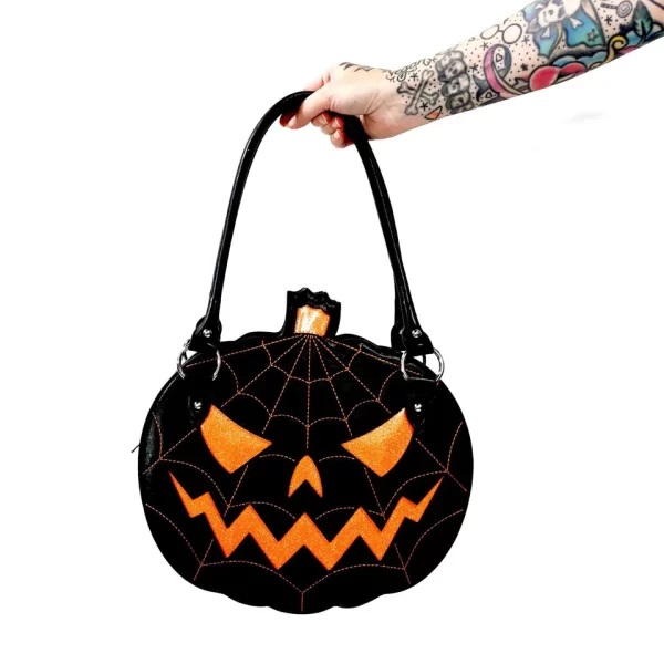 Glitter Pumpkin Purse by Sourpuss