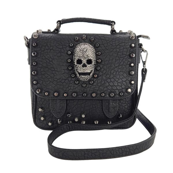Metal Skull Satchel Bag