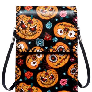 Halloween Pumpkin Printed Crossbody Bag