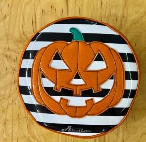 Meet Jack! - Classic Orange Glitter and Stripes Pumpkin Crossbody Bag