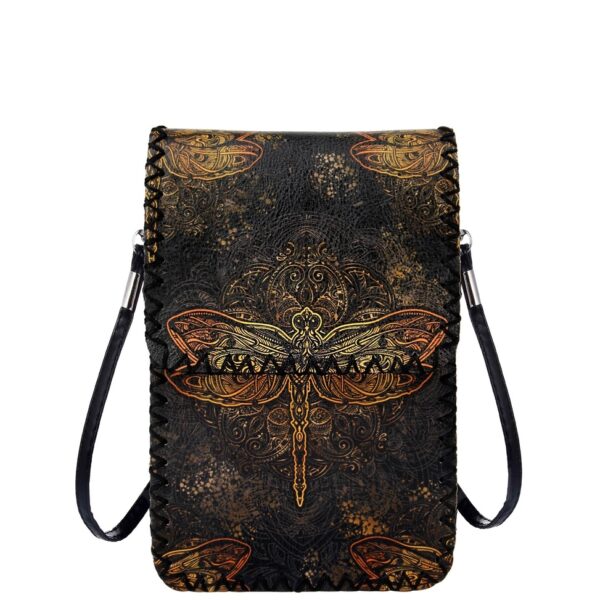 Dragonfly Print Crossbody Bag