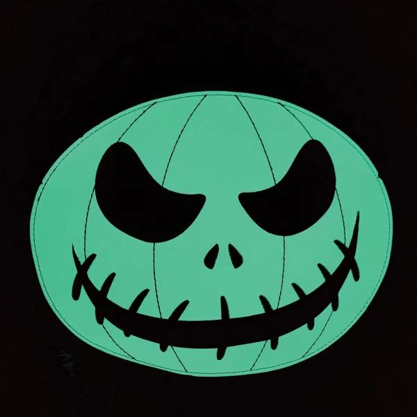 Glow in the Dark White Jack O Lantern Shoulder Bag - Image 2