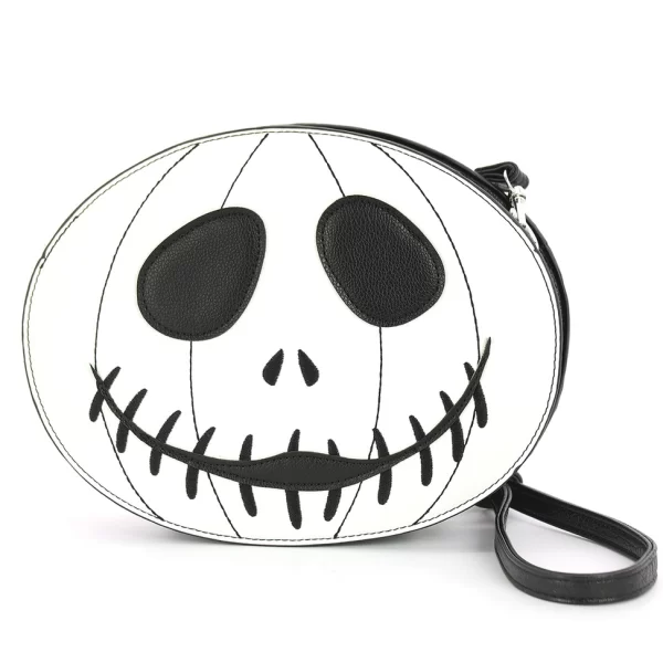 Glow in the Dark White Jack O Lantern Shoulder Bag - Image 3