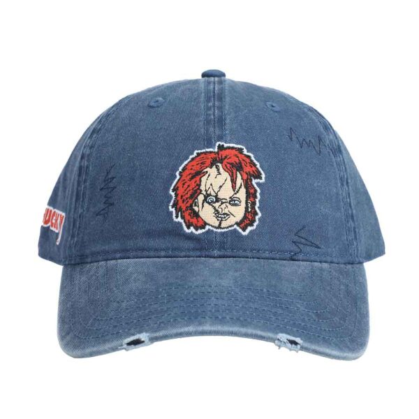 Chucky Embroidered & Distressed Hat - Image 2