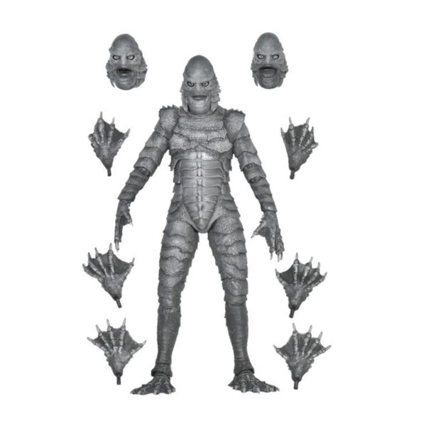 Universal Monsters Ultimate Creature from the Black Lagoon Black and White Version 7-Inch Action Figure - Image 10