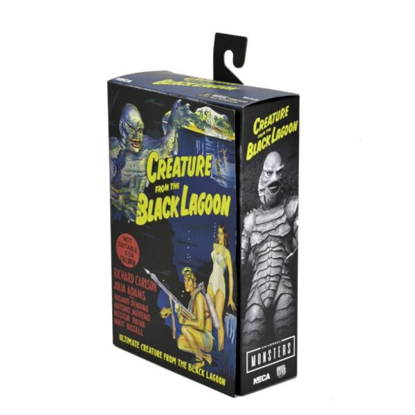 Universal Monsters Ultimate Creature from the Black Lagoon Black and White Version 7-Inch Action Figure - Image 13