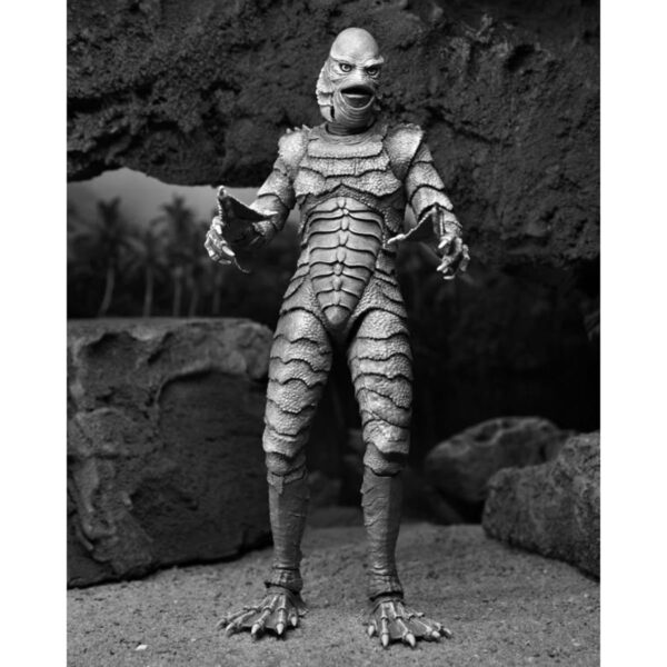 Universal Monsters Ultimate Creature from the Black Lagoon Black and White Version 7-Inch Action Figure - Image 5