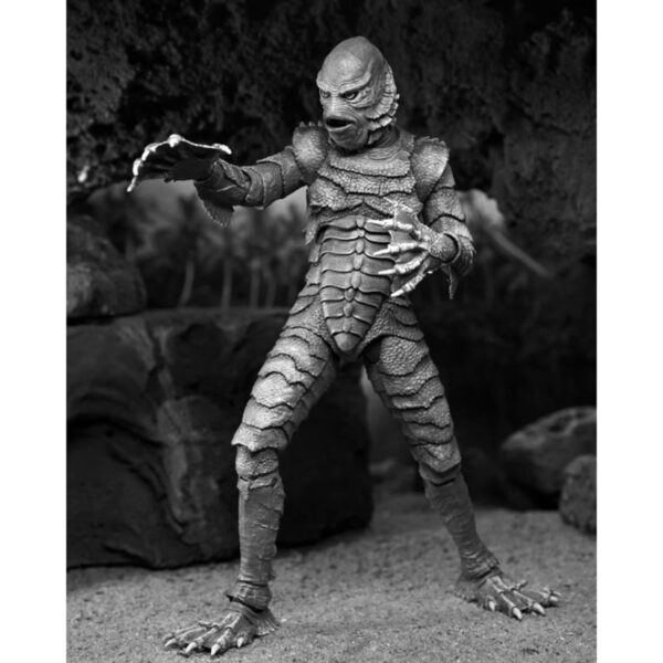 Universal Monsters Ultimate Creature from the Black Lagoon Black and White Version 7-Inch Action Figure - Image 6