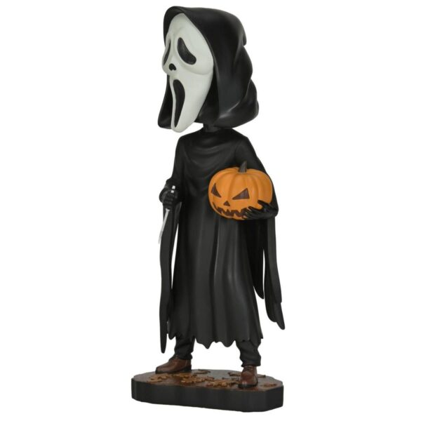 Ghost Face with Pumpkin Head Knocker Bobblehead - Image 2