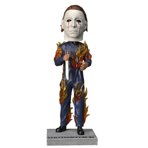Halloween 2 Michael Myers on Fire Head Knocker Bobblehead