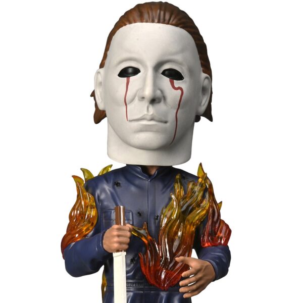 Halloween 2 Michael Myers on Fire Head Knocker Bobblehead - Image 2
