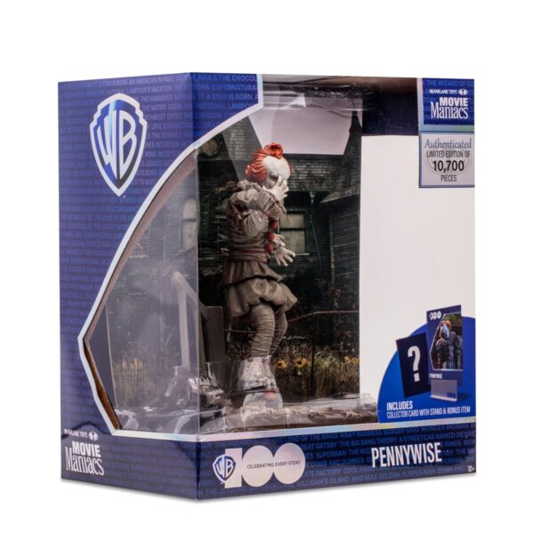 IT Chapter Two Movie Maniacs WB 100 Pennywise 6" Limited Edition Figure - Image 6