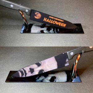 Halloween 1978 Myers Knife with Sublimated Stand