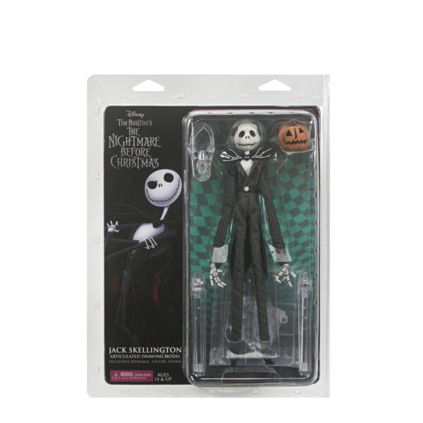 The Nightmare Before Christmas Jack Skellington with Pumpkin Articulated Action Figure - Image 2