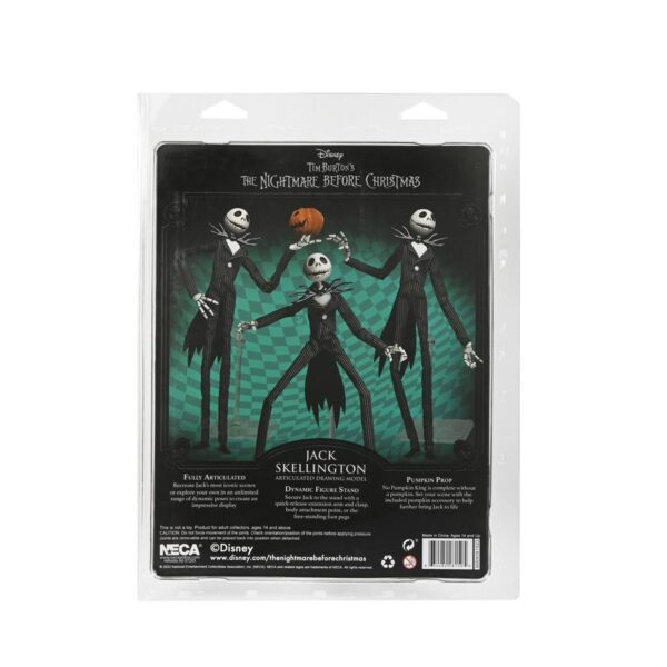 The Nightmare Before Christmas Jack Skellington with Pumpkin Articulated Action Figure - Image 3