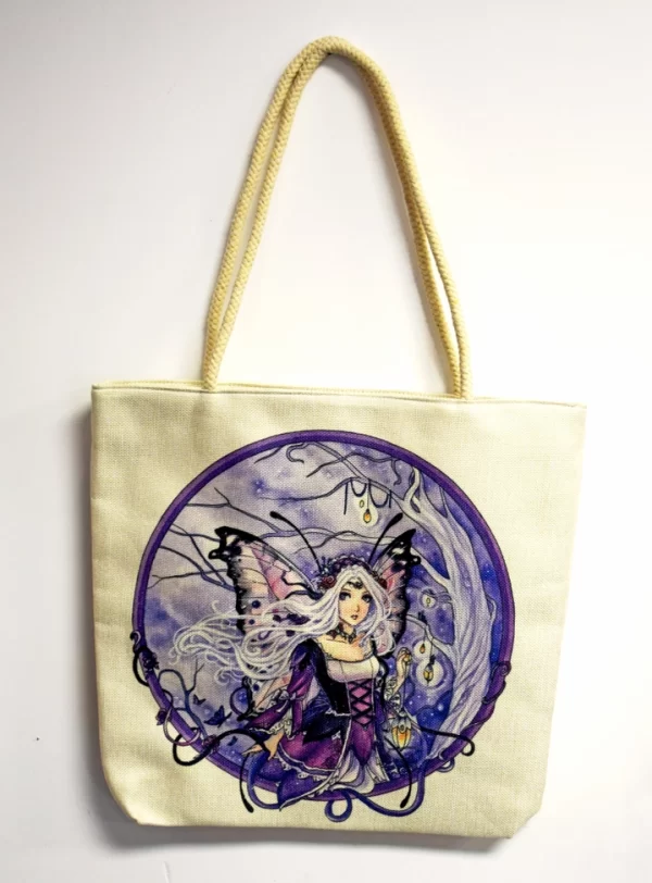 Fairy Jute Tote Bag