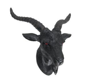 Black Baphomet Goat Head Wall Hanging