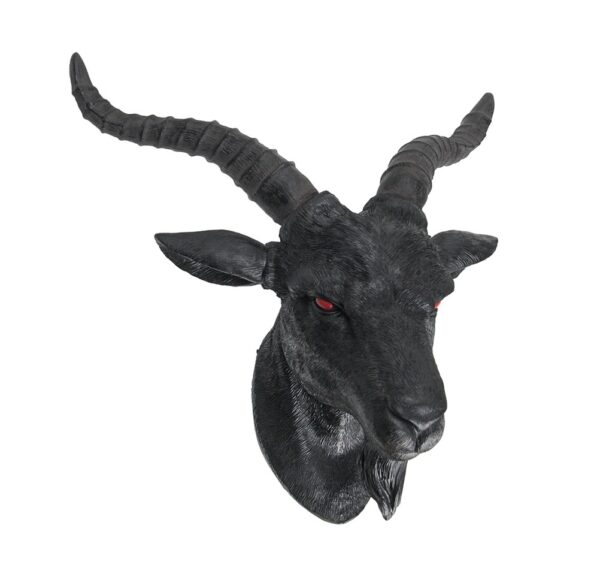 Black Baphomet Goat Head Wall Hanging