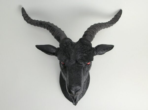 Black Baphomet Goat Head Wall Hanging - Image 3