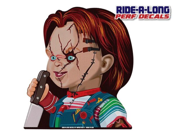 Child Doll Killer *RIDE A LONG* Perforated Decal - Image 2