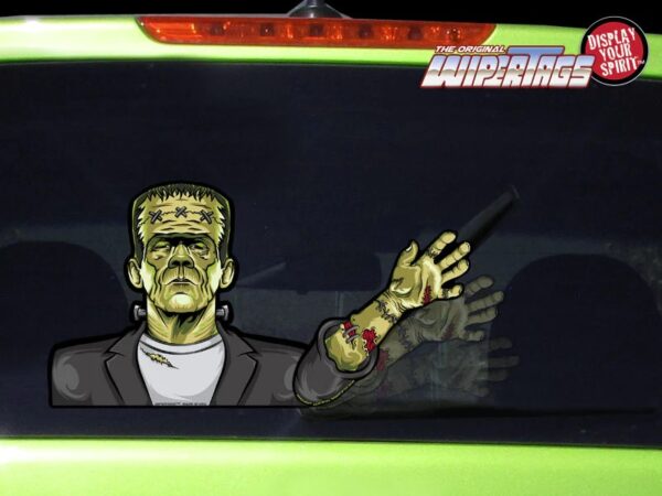 Frankenstein Waving WiperTag