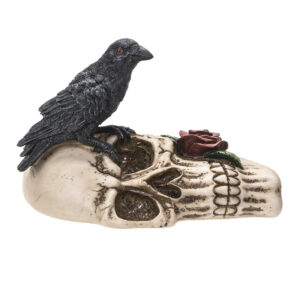 Raven on Skull Ashtray