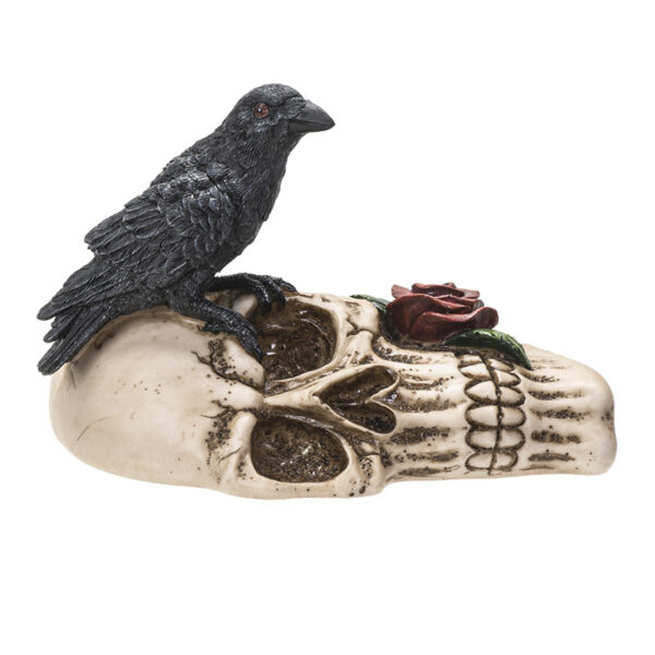 Raven on Skull Ashtray