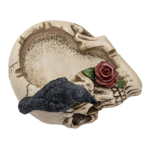 Raven on Skull Ashtray - Image 3