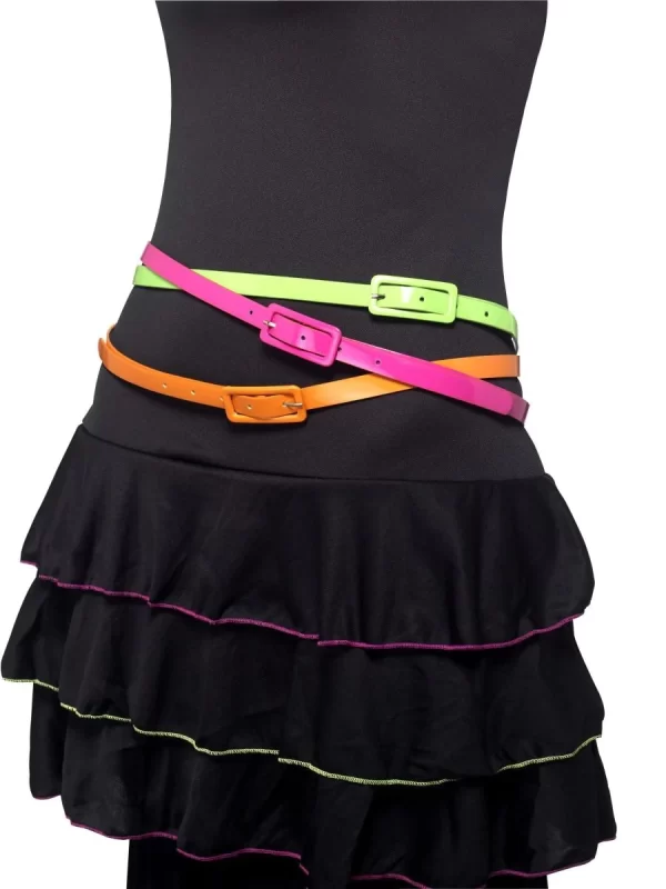 80's Neon Belts 3 Pack