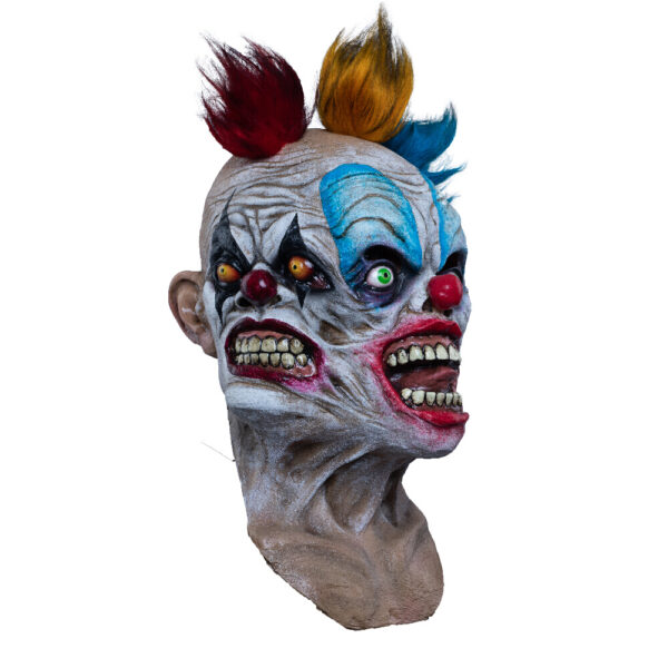 Tripolar Adult Latex Clown Mask - Image 3