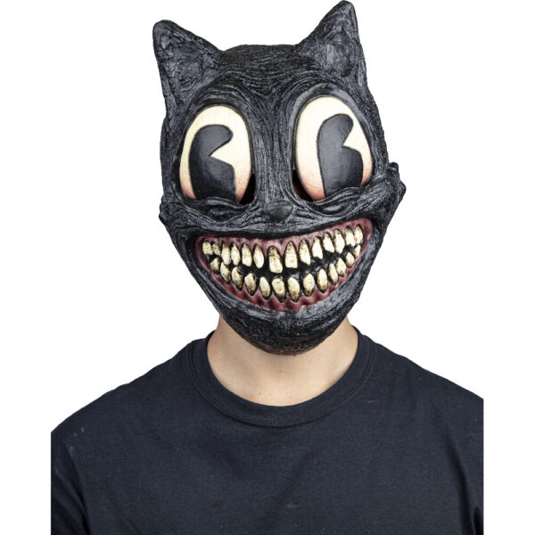 Creepypasta Cartoon Cat Adult Latex Mask - Image 2